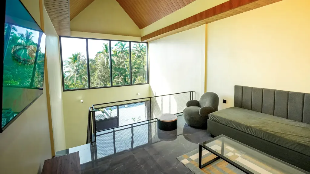 Private Upstairs TV Lounge – Ijen Villas by Comfy Villas